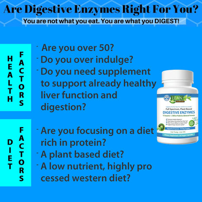 Digestive Enzymes with Probiotics, 90 Day Gut Health Supplement, 90 Cap LEAN NutraceuticalsBuy Supplements Australia