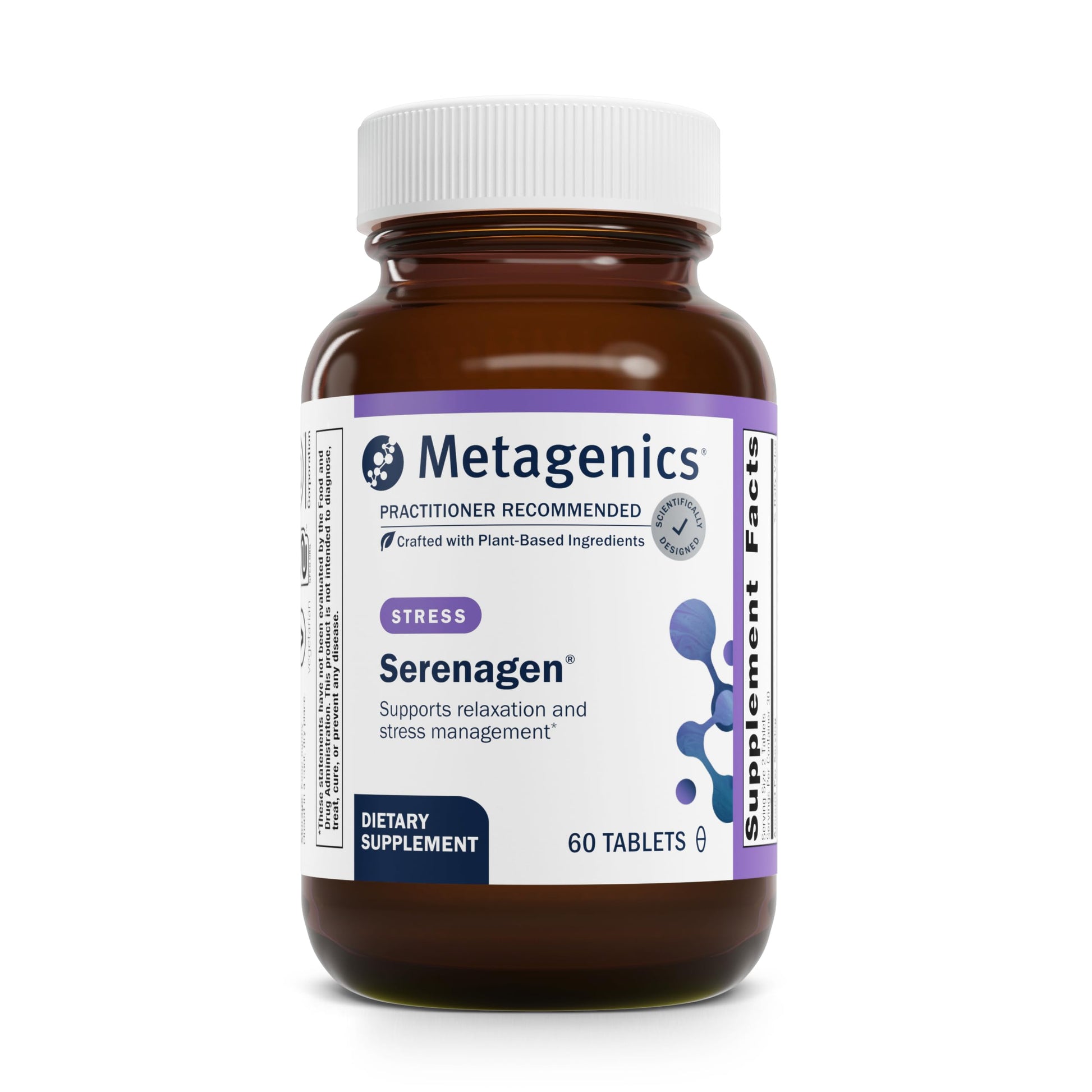 Metagenics Serenagen Supplement - Herbal Stress Management with Asian Ginseng & Chinese Herbs - Supports Calm, Focus, Energy & Sleep* - Non-GMO, Gluten-Free, Vegetarian - 60 Tablets MetagenicsBuy Supplements Australia