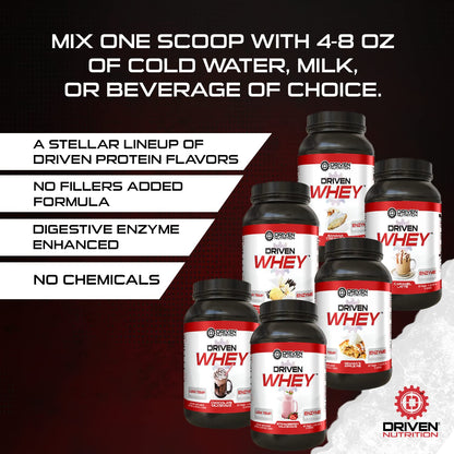 Driven WHEY- Grass Fed Whey Protein Powder: Delicious, Clean Protein Shake Driven NutritionBuy Supplements Australia