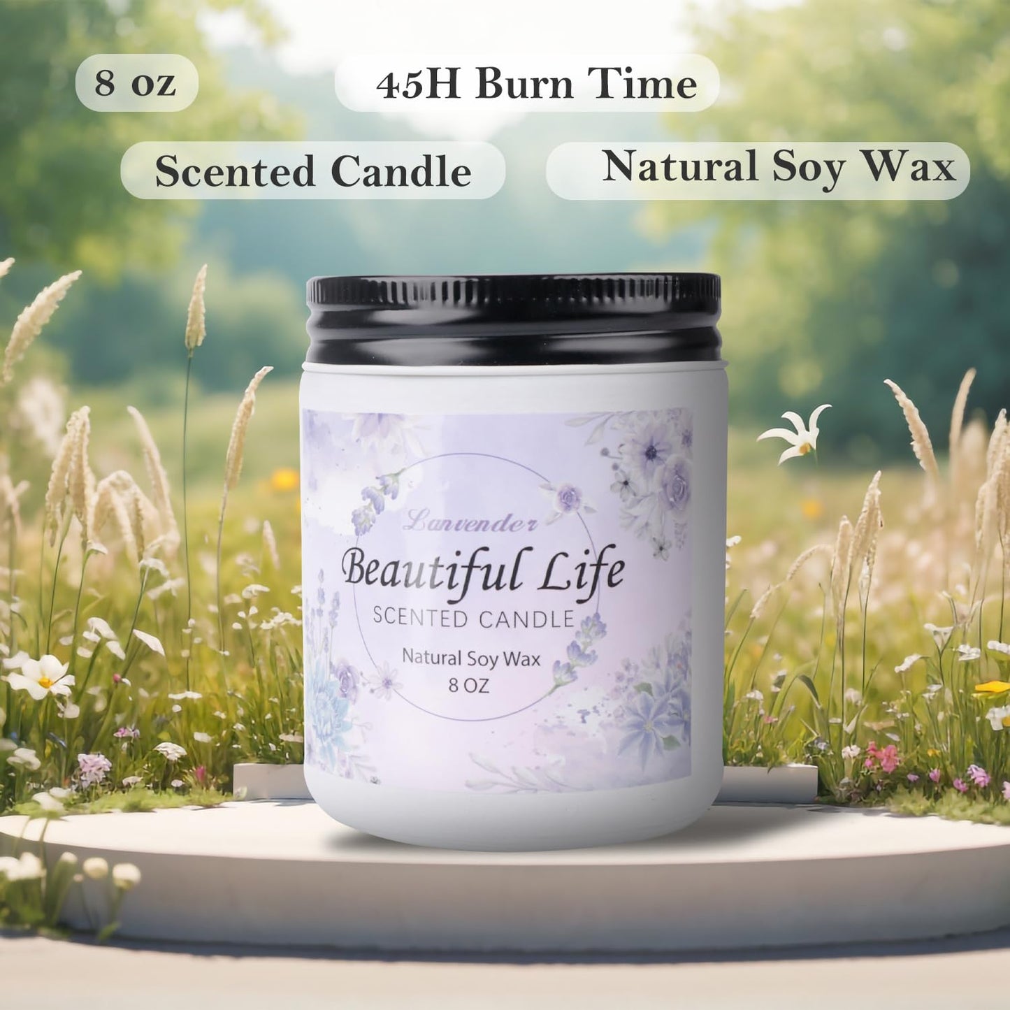 AMIDONSO Lavender Candles for Home Scented,8 oz Aromatherapy Candles Gift,45 Hour Long AMIDONSOBuy Supplements Australia