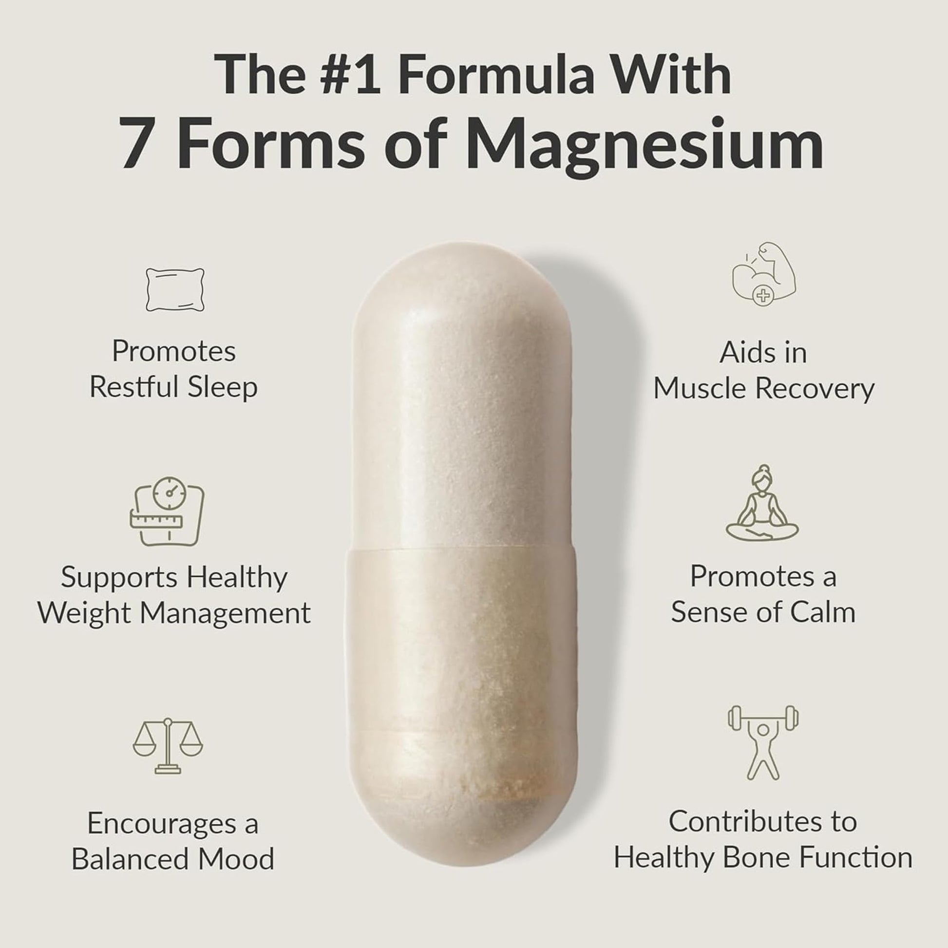 BIOptimizers Magnesium Breakthrough Supplement with 500mg - 7 Forms of Magnesium: Glycinate, Malate, Citrate, and More - Natural Support for Sleep and Cognitive Function -30 Capsules- Calming Vitamins BIOptimizersBuy Supplements Australia