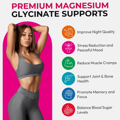 Magnesium Glycinate Gummies 600mg, High Absorption Magnesium Gummies, Black Currant Oil, Calcium, Vitamin B6, Sugar Free Chews for Adults & Kids Relaxation, Stress Relief, Night Rest CNFHDIBuy Supplements Australia