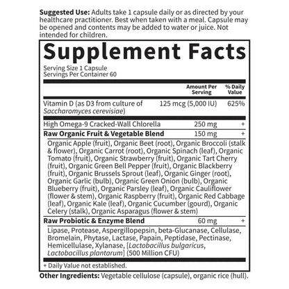 Garden of Life Organics Women's Once Dail,y 60ct & Vitamin Code Vitamin D3 5,000IU, 60ct Garden of LifeBuy Supplements Australia