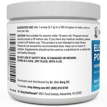 Dr. Berg Electrolyte Powder - Electrolyte Drink Supplements with 1000mg Potassium Dr. Berg NutritionalsBuy Supplements Australia
