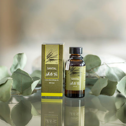 Santal White Tea Diffuser Oil - Air-Scent Aroma and Essential Oil Blend for Aromatherapy Diffusers - 30 Milliliter Air-ScentBuy Supplements Australia