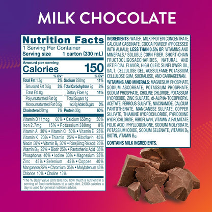 PROTALITY Milk Chocolate Nutrition Shake | 30g Protein, 1g Sugar | Nutrition Support During ProtalityBuy Supplements Australia