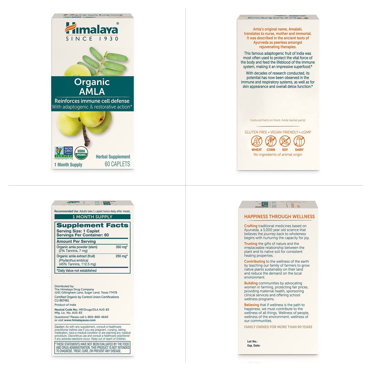 Himalaya Organic Amla - Herbal Immune Support Supplement with Adaptogen and Antioxidant - USDA Organic, Vegan