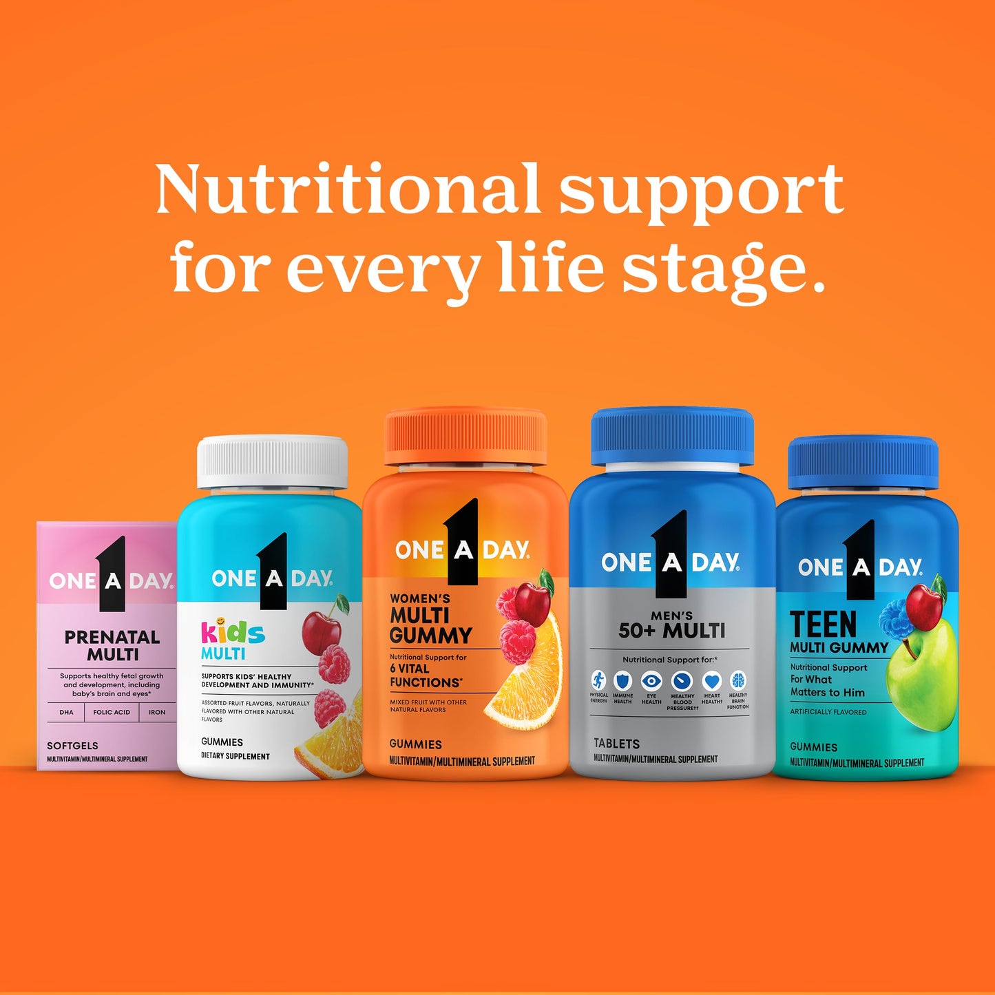 One A Day Multivitamin for Women 50 and Over Tablets, Womens Multivitamin 50 plus with Vitamins D, C, E, Zinc & Biotin, Daily Vitamins ONE A DAYBuy Supplements Australia