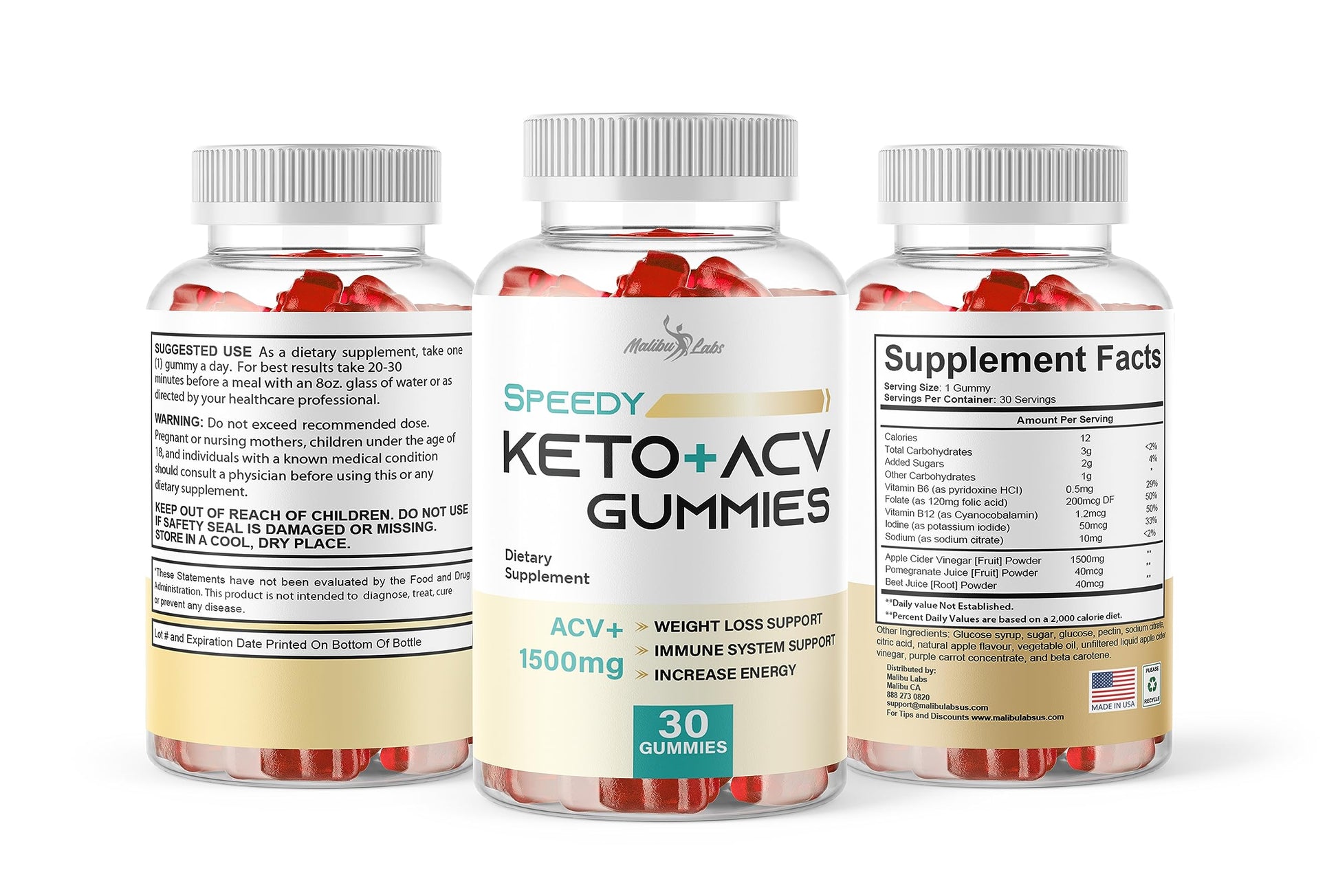 Speedy Keto acv Gummies - 1500mg Once a Day, Time Released Advanced Ketogenic Malibu LabsBuy Supplements Australia