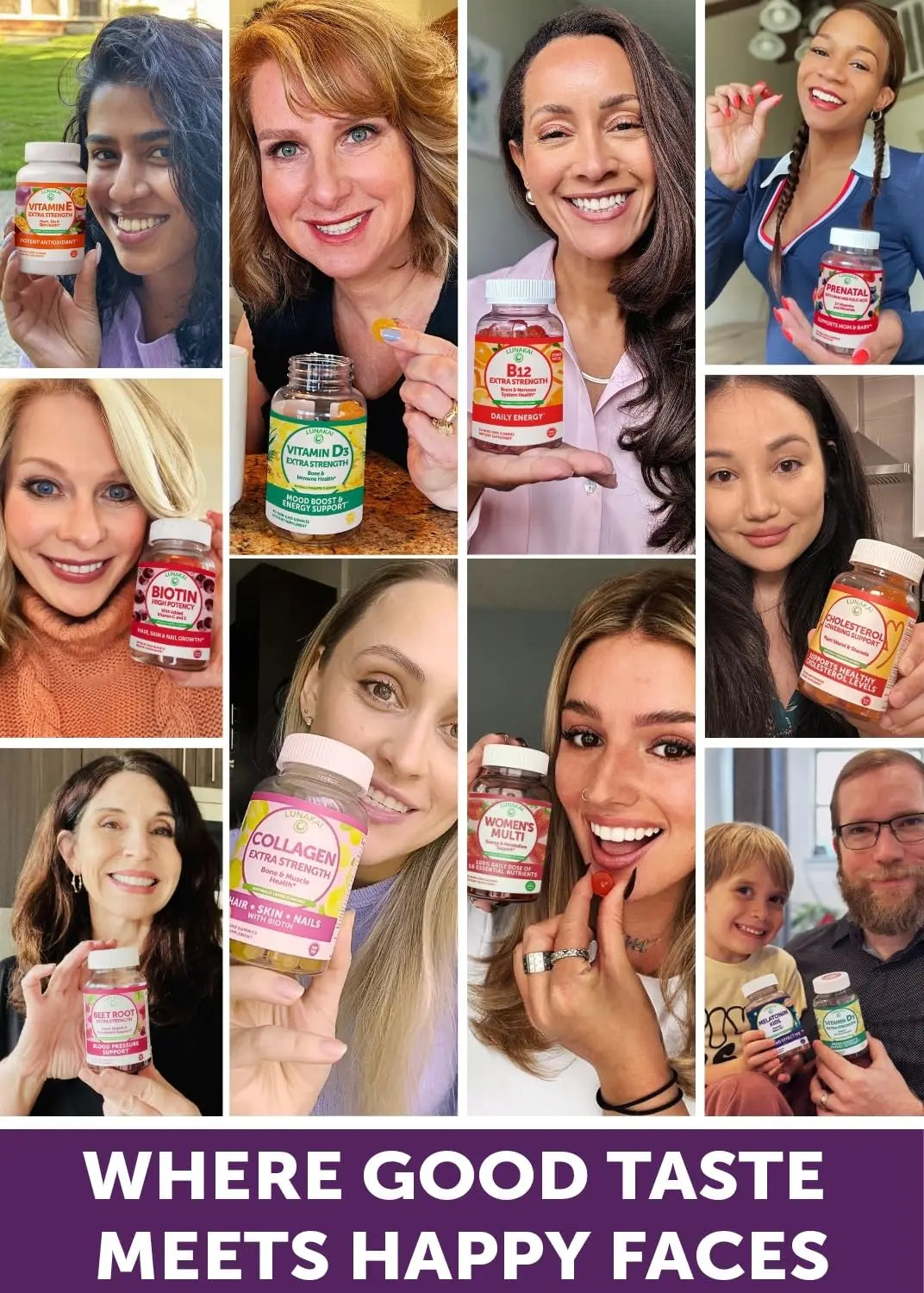 Lunakai USA Made 50 Plus Women's Multivitamin Gummies - Delicious Formula Enhanced with Essential Vitamins LunakaiBuy Supplements Australia