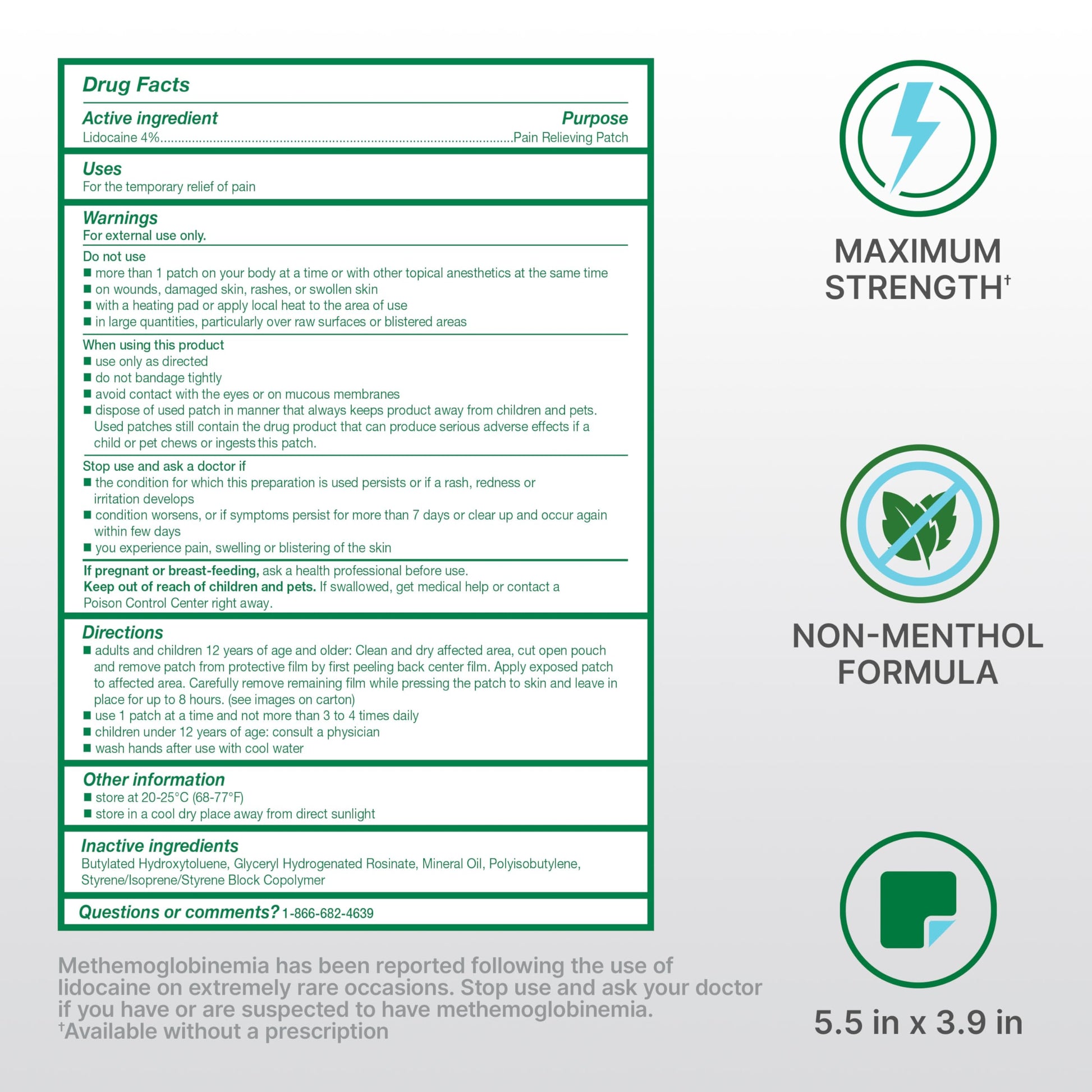 Biofreeze Ultraflex Maximum Strength 4% Lidocaine Patches, Non-Menthol, Flexible Pain Relief Patch for Lower Back, Lidocaine Patch for Neck, Knee, Shoulder, 4 Large Pain Patches BiofreezeBuy Supplements Australia