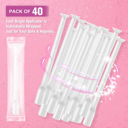 Nieteyrue (40 Packs) Disposable Vaginial Applicators Individually Wrapped Hygienic Fit NieteyrueBuy Supplements Australia