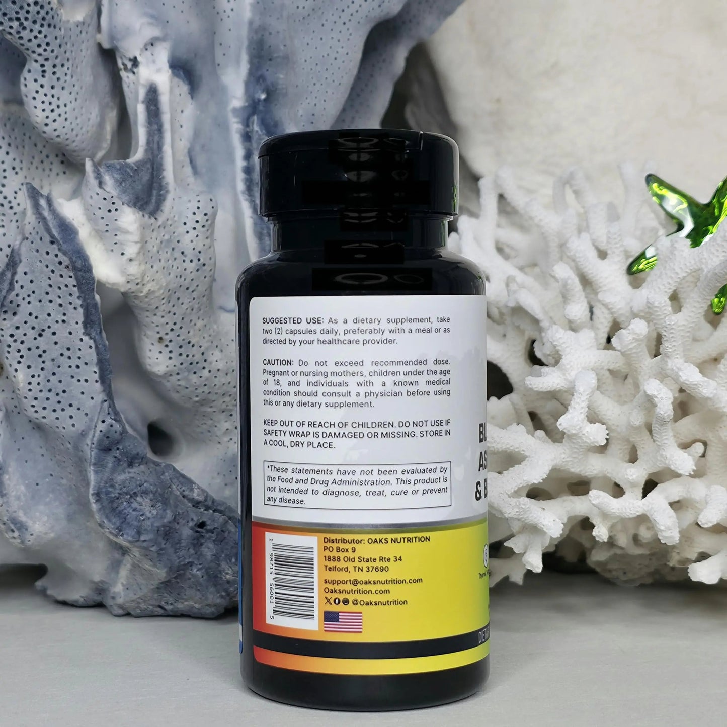 Oaks Nutrition Premium 15-in-1 Sea Moss Multivitamin with Black Seed Oil, Ashwagandha, Turmeric, Bladderwrack, Burdock, Elderberry Oaks NutritionBuy Supplements Australia