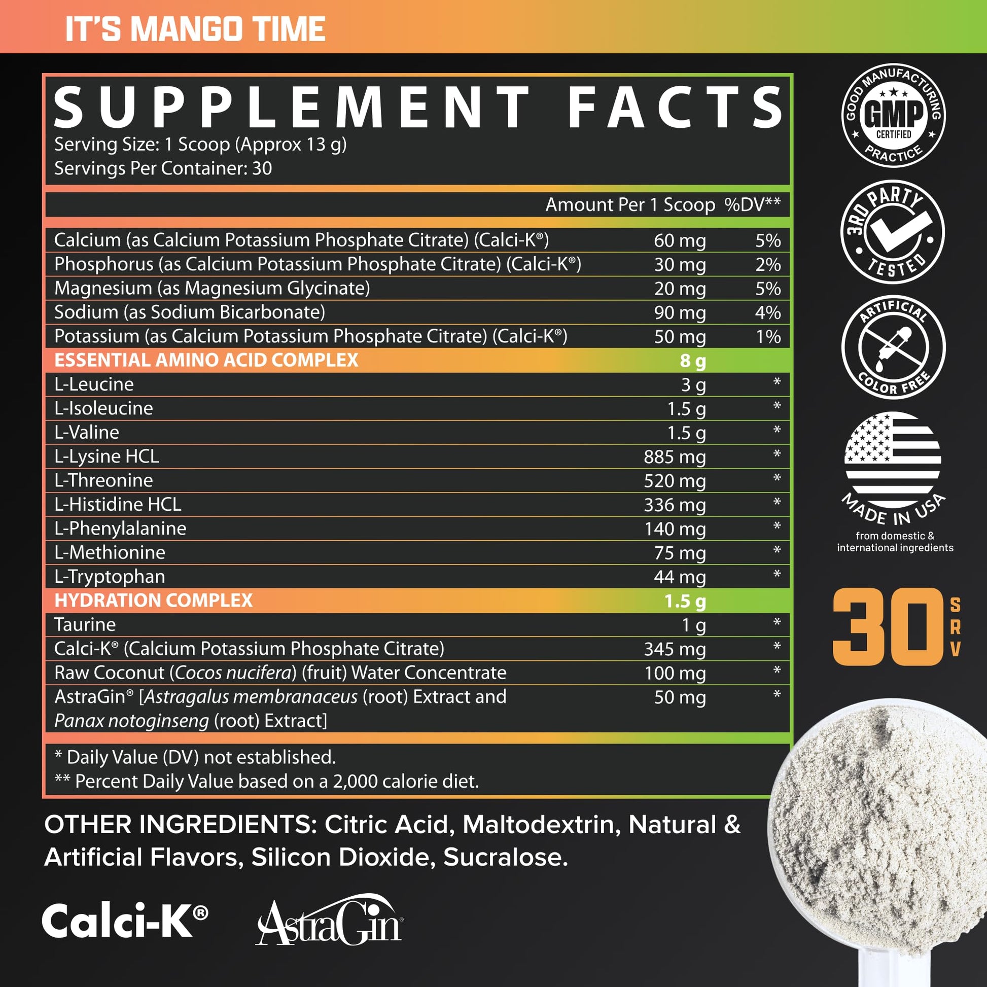 Nutrex Research EAA Hydration | EAAs + BCAA Powder | Muscle Recovery, Strength, Muscle Building, Endurance | 8G Essential Amino Acids + Electrolytes | 30 Servings It's Mango Time Nutrex ResearchBuy Supplements Australia