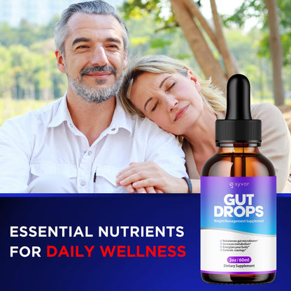 Gut Drops, Official Gut Drops Liquid Supplement Advanced All Natural Vitamin Formula, GutDrop Maximum Strength Biome Support for Health Energy and Wellness Support for Men and Women (30 Servings) SyvorBuy Supplements Australia