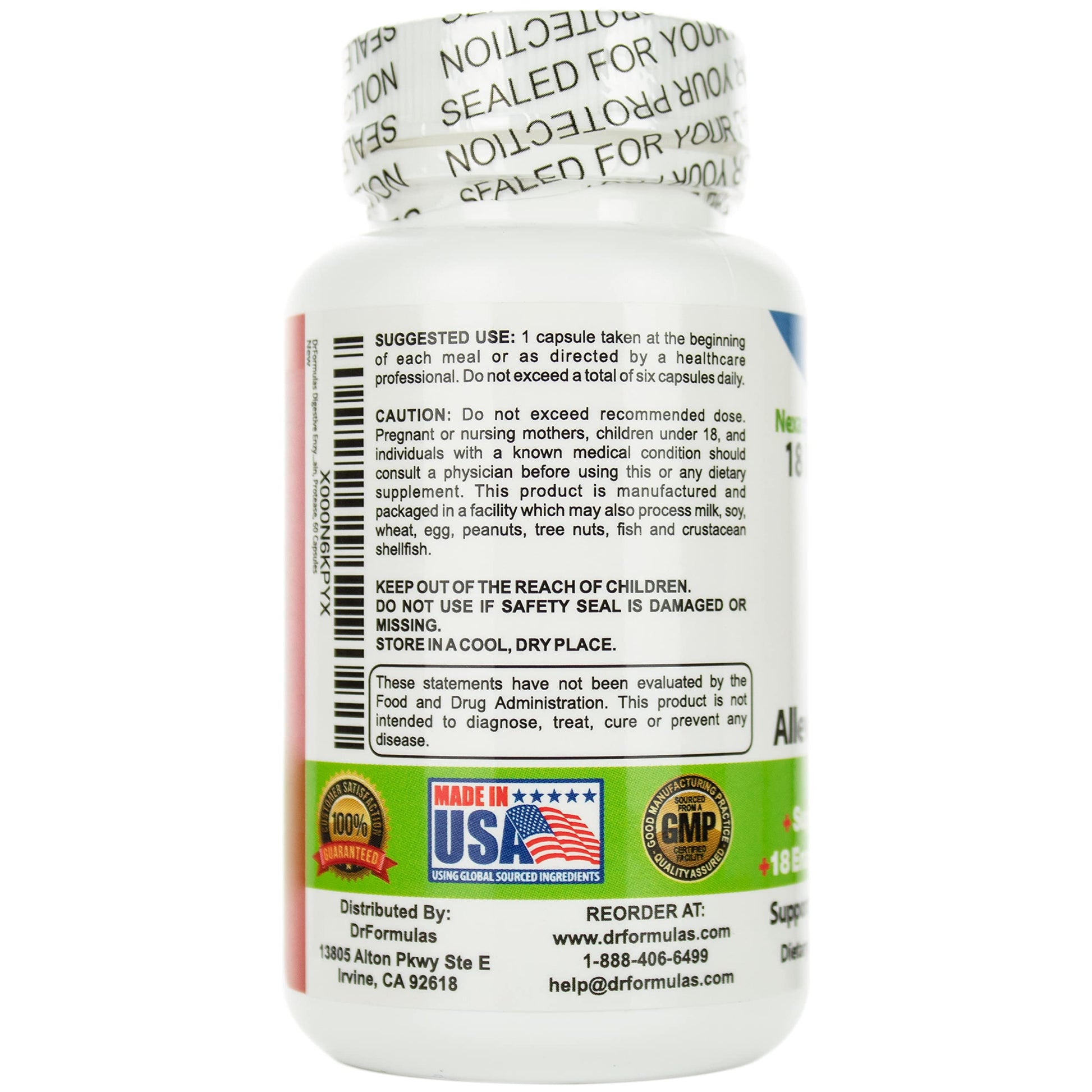 DrFormulas Digestive Enzymes for Bloating Relief, Gas, Lactose Intolerance DrFormulasBuy Supplements Australia