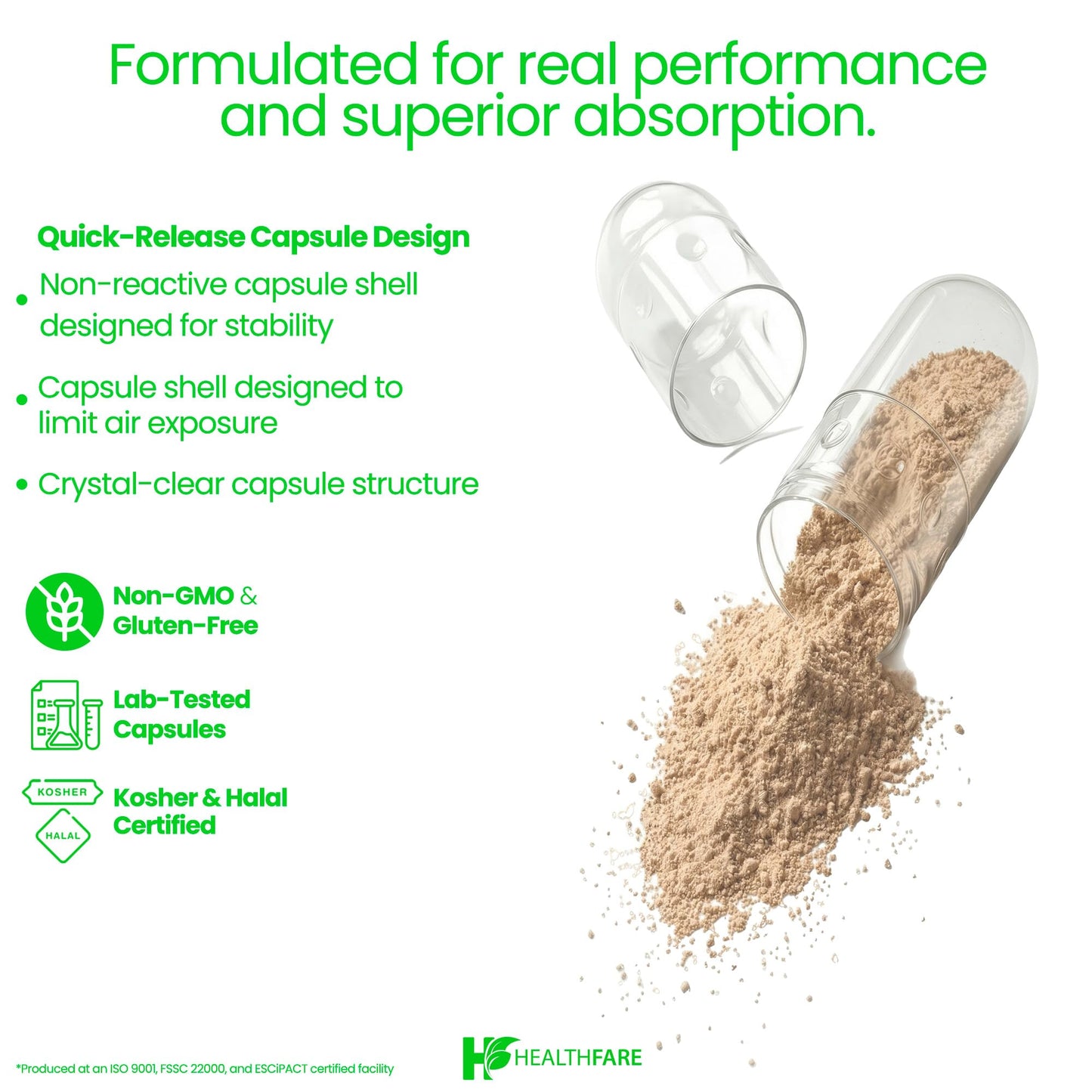 Healthfare Fenugreek Seed Extract 6000mg | 150 Vegan Capsules | Concentrated Herbal Supplement | Non-GMO, Gluten-Free | Made in USA HealthfareBuy Supplements Australia