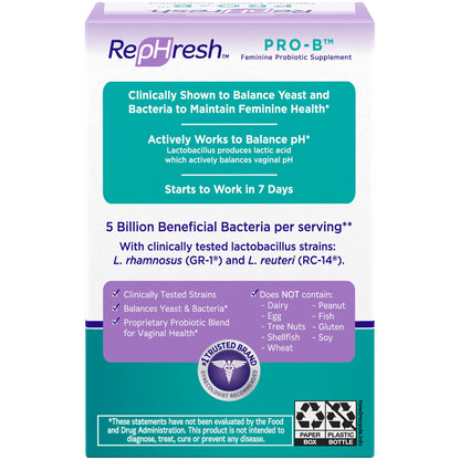 RepHresh Pro-B Probiotic Feminine Supplement My StoreBuy Supplements Australia