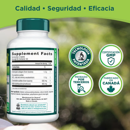 Genacol Optimum – Glucosamine, Chondroitin, MSM & Ultra-Hydrolyzed Collagen, Joint Support Tablets, 180 Count (60-Day Supply) GenacolBuy Supplements Australia