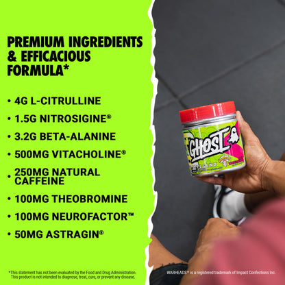 GHOST Legend V3 Pre-Workout Powder, Warheads Sour Watermelon - 30 Servings – Pre GHOSTBuy Supplements Australia