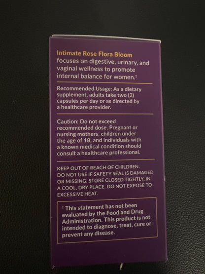 Intimate Rose Combo Pack! Flora Bloom Probiotics for Women (One Bottle) and Boric Balance Boric Acid Intimate RoseBuy Supplements Australia