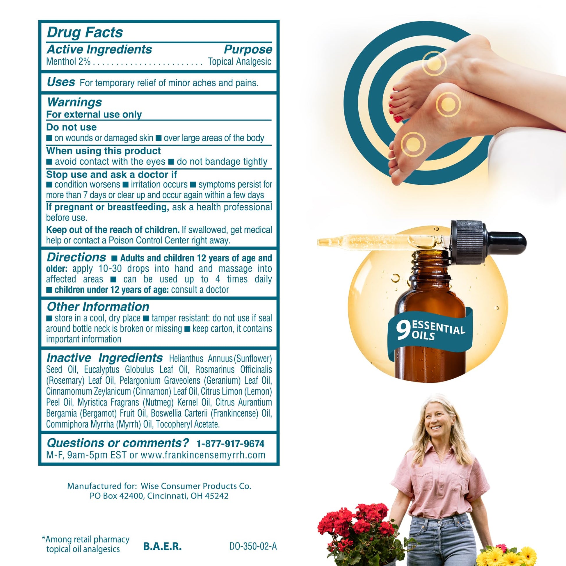 FRANKINCENSE & MYRRH Foot Pain Relief Rubbing Oil, Neuropathy Pain Relief for feet, Frankincense Essential Oil, Diabetic Lotion & Cream, Nerve, Neuropathy, Maximum Strength – 2 Pack FRANKINCENSE & MYRRHBuy Supplements Australia
