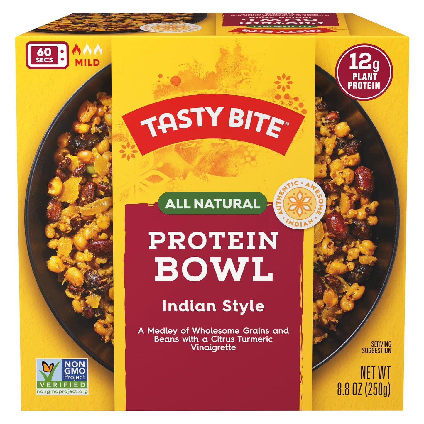 TASTY BITE Indian Protein Bowl, 8.8 Ounce, Pack of 6, Ready to Eat, Microwaveable TASTY BITEBuy Supplements Australia