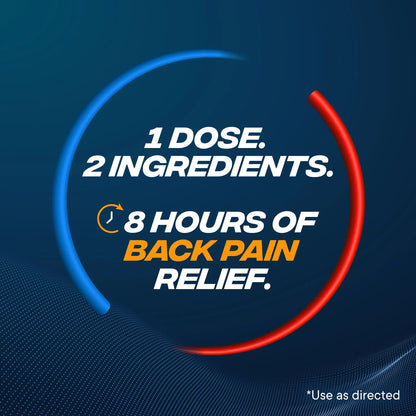 Advil Dual Action Back Pain Caplets Delivers 125mg Ibuprofen and 250mg Acetaminophen Per Dose for 8 Hours of Back Pain Relief - 144 Count AdvilBuy Supplements Australia