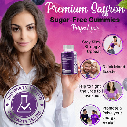 Premium Saffron Extract 88.5mg** Gummy - Appetite Control, Eye Support, Boost Energy Ceres NatureBuy Supplements Australia