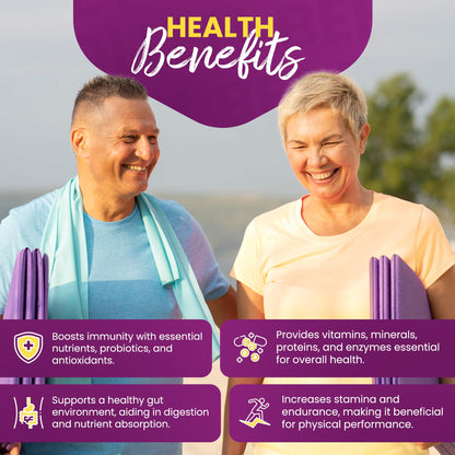 HONEYBEEZONE-Bee Bread Capsules – Nutrient-Rich Superfood for Energy Boost, Immune Support Supplement | Non-GMO, Gluten-Free, 60 Easy-to-Swallow Veggie Capsules HONEYBEEZONEBuy Supplements Australia