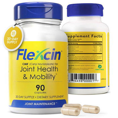 Flexcin Joint Health & Mobility Formula with CM8 (Cetyl Myristoleate) - Joint Supplements for Men and Women with Glucosamine, MSM, Collagen Type II - 90 Capsules FlexcinBuy Supplements Australia