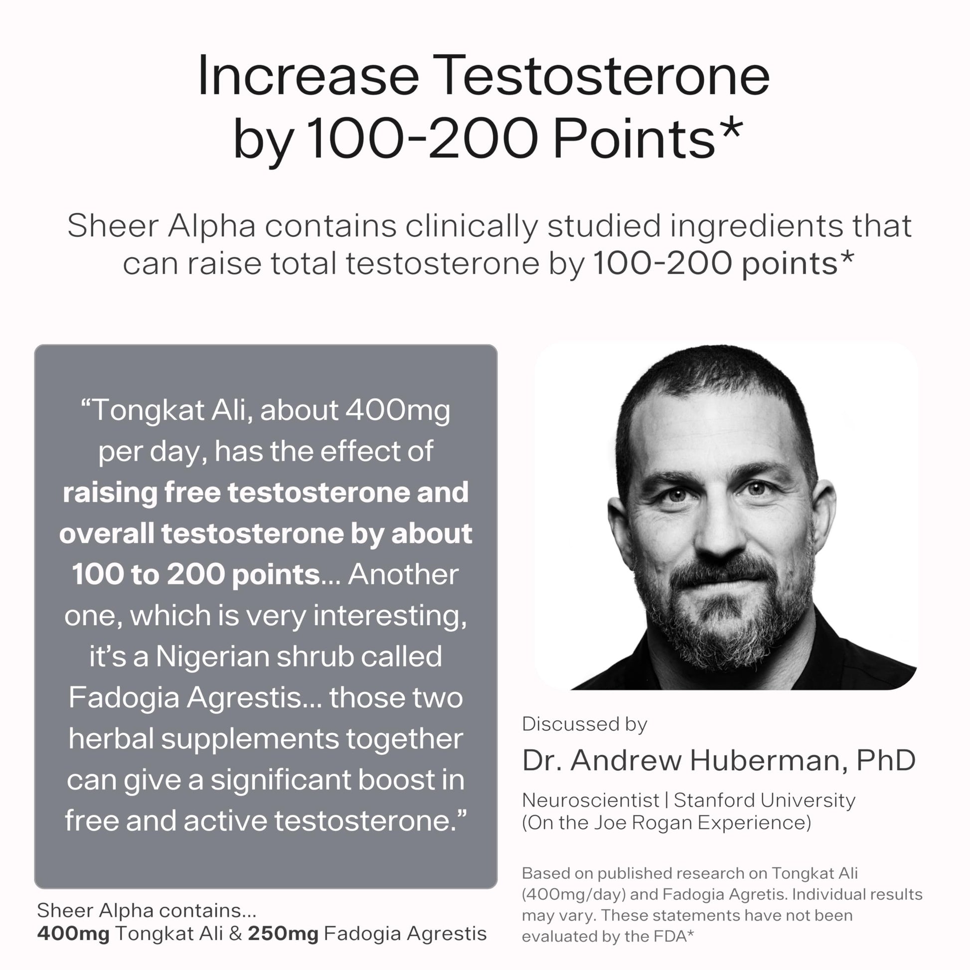 Testosterone Booster for Men - Sheer Alpha T-Booster - Clinically Backed Dose, Strongest Formula - Made in USA - Premium Blend of Fadogia Agrestis Tongkat Ali and Shilajit. 30 Servings Sheer Strength LabsBuy Supplements Australia