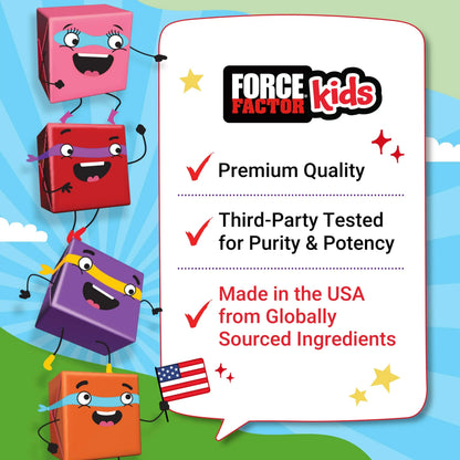 Force Factor Kids Superfood Super Chews, Kids Vitamins C & D, Immune Support Supplement with Antioxidant Support from Powdered Fruits & Veggies Force Factor