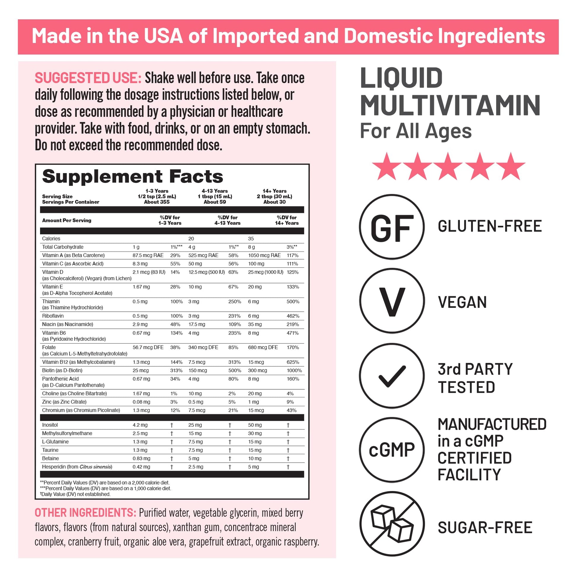 NatureWise Liquid Multivitamin for Women, Men of All Ages - Sugar Free, Vegan - Vitamins for Energy Levels, Beauty, Immune Health with Methylated B12 & Folate - Non-GMO - 30 fl oz(887 mL) NatureWiseBuy Supplements Australia