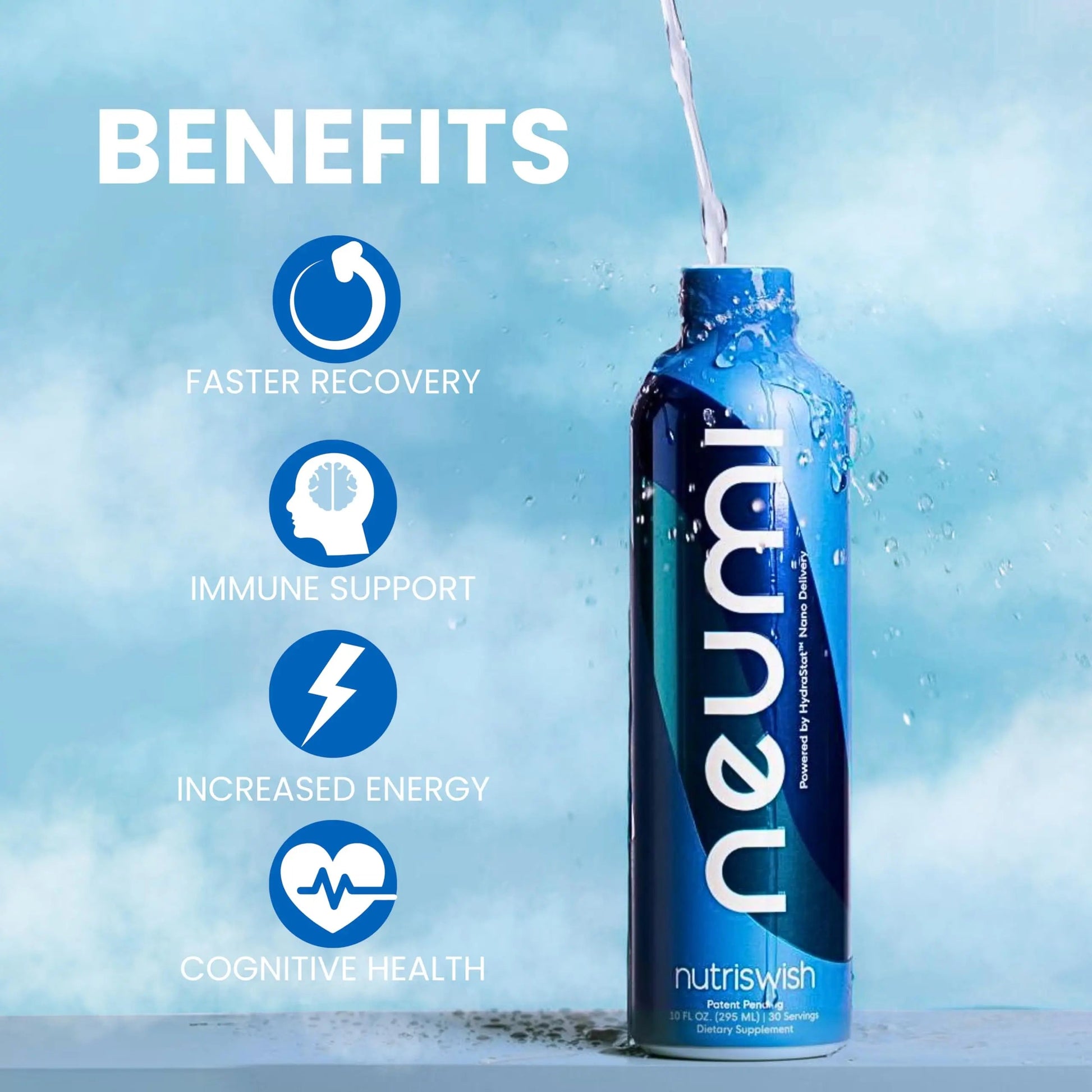 NUTRISWISH Neumi Multivitamin Supplements | 30 Servings | Enhanced Absorption with Ultra-Pure Water & Vitamin D | Immune Support, Joint Health NUTRISWISHBuy Supplements Australia