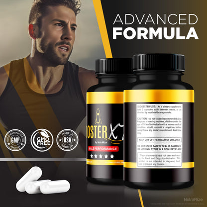 NutraRize Booster XT for Men, Male Enhancing Capsules, Premium Formula to Support Daily Energy & Peak Performance, Multivitamin Pills for Overall Health, BoosterXT Reviews (60 Capsules) NutraRizeBuy Supplements Australia