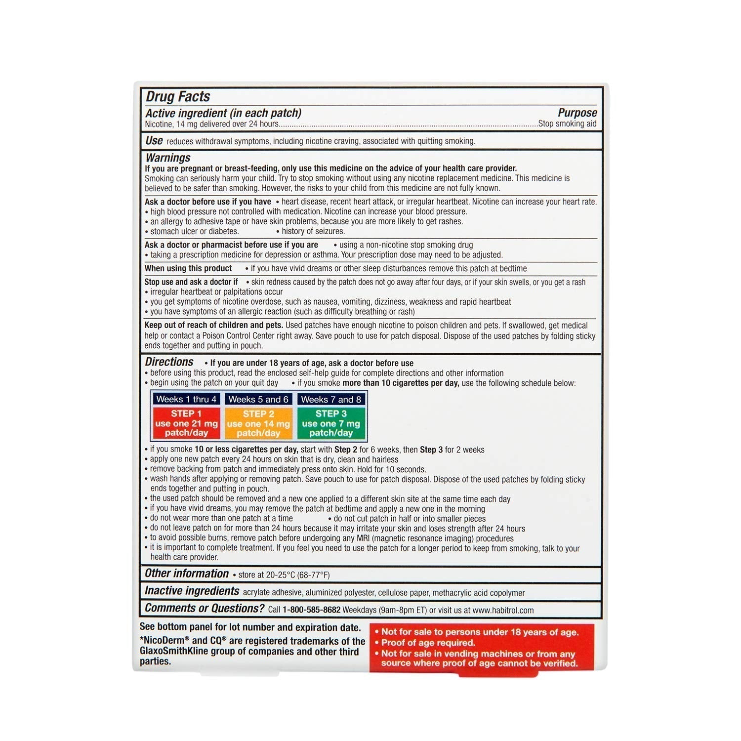 Rite Aid Nicotine Transdermal System Patch, Step 2, 14mg - 14 ct, Nicotine Rite AidBuy Supplements Australia