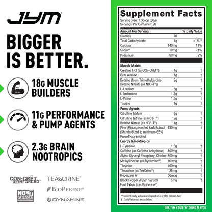 PRE JYM X - Rise N' Grind JYM Supplement ScienceBuy Supplements Australia