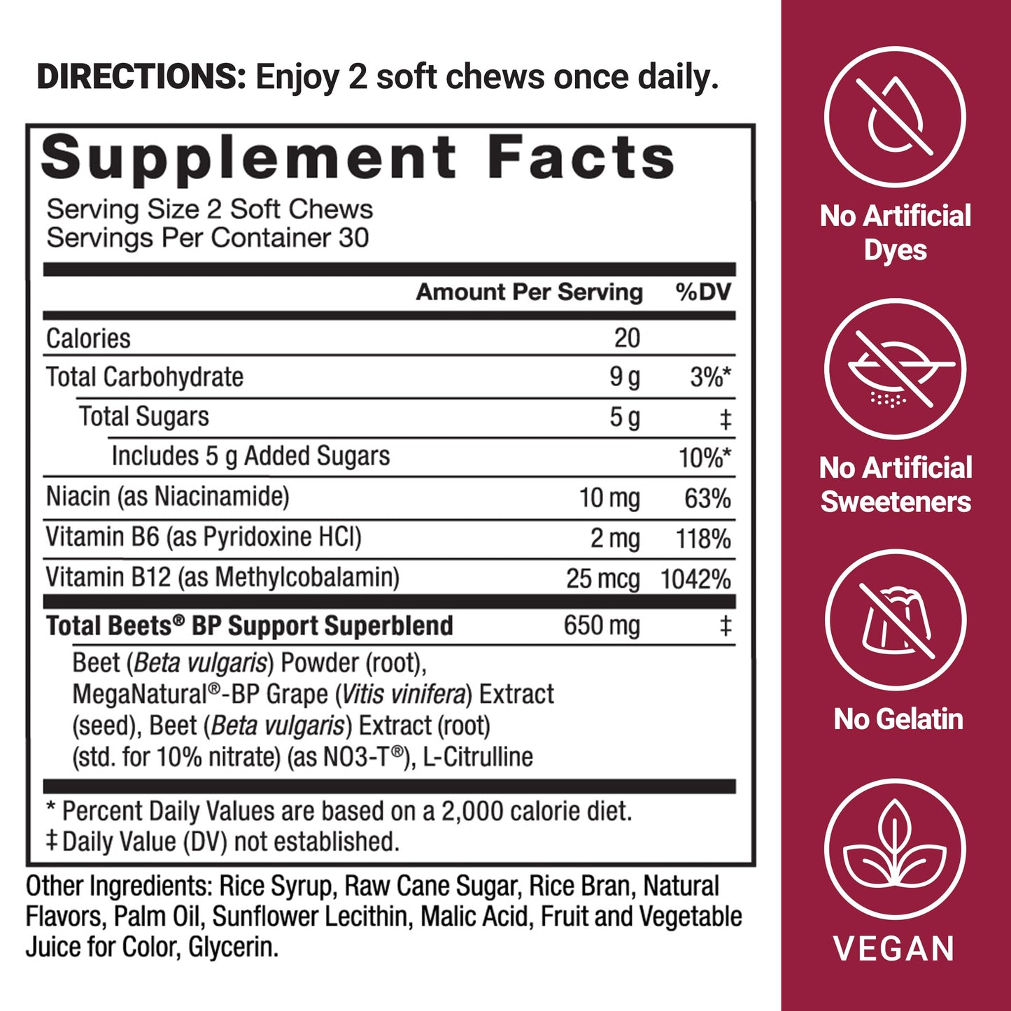 FORCE FACTOR Total Beets Blood Pressure Support Supplement, Beets Supplements Force FactorBuy Supplements Australia