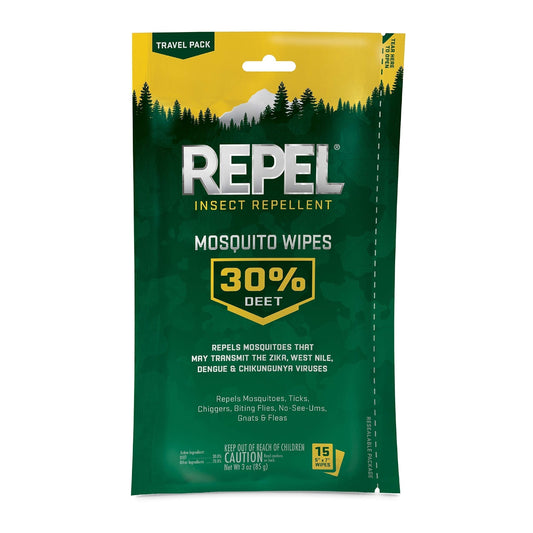 Repel Insect Repellent Mosquito Wipes, Repels Mosquitoes, Ticks, Gnats RepelBuy Supplements Australia