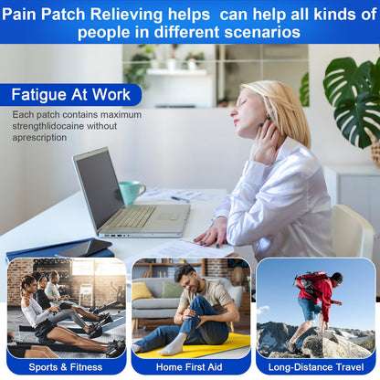 AROSLU Lidocaine Pain Relief Patches Maximum Strength Numbing Gel Patch for Back Knee Neck Shulder Joint Ache Muscle Soreness ICY Compress Topical 20-PCS AROSLUBuy Supplements Australia