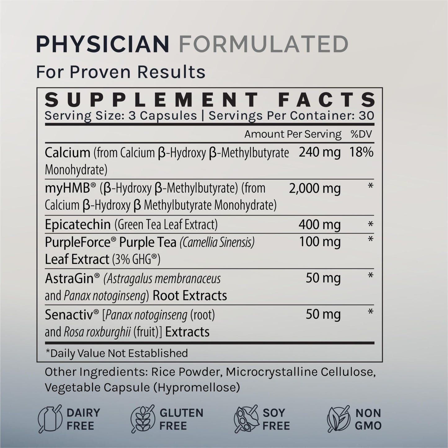 InfiniWell Strength - Muscle Recovery Supplements for Healthy Aging - HMB Supplement for Stamina, Endurance, Strength Gains & Mobility - Nourish Healthy Muscle Mass & Tissue Quality (90 Capsules) InfiniWellBuy Supplements Australia