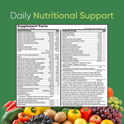 BioSource Labs Vibrant Life Multivitamin with Probiotics, Digestive Enzymes & B-Complex – Over 45 Fruits and Veggies BioSource LabsBuy Supplements Australia