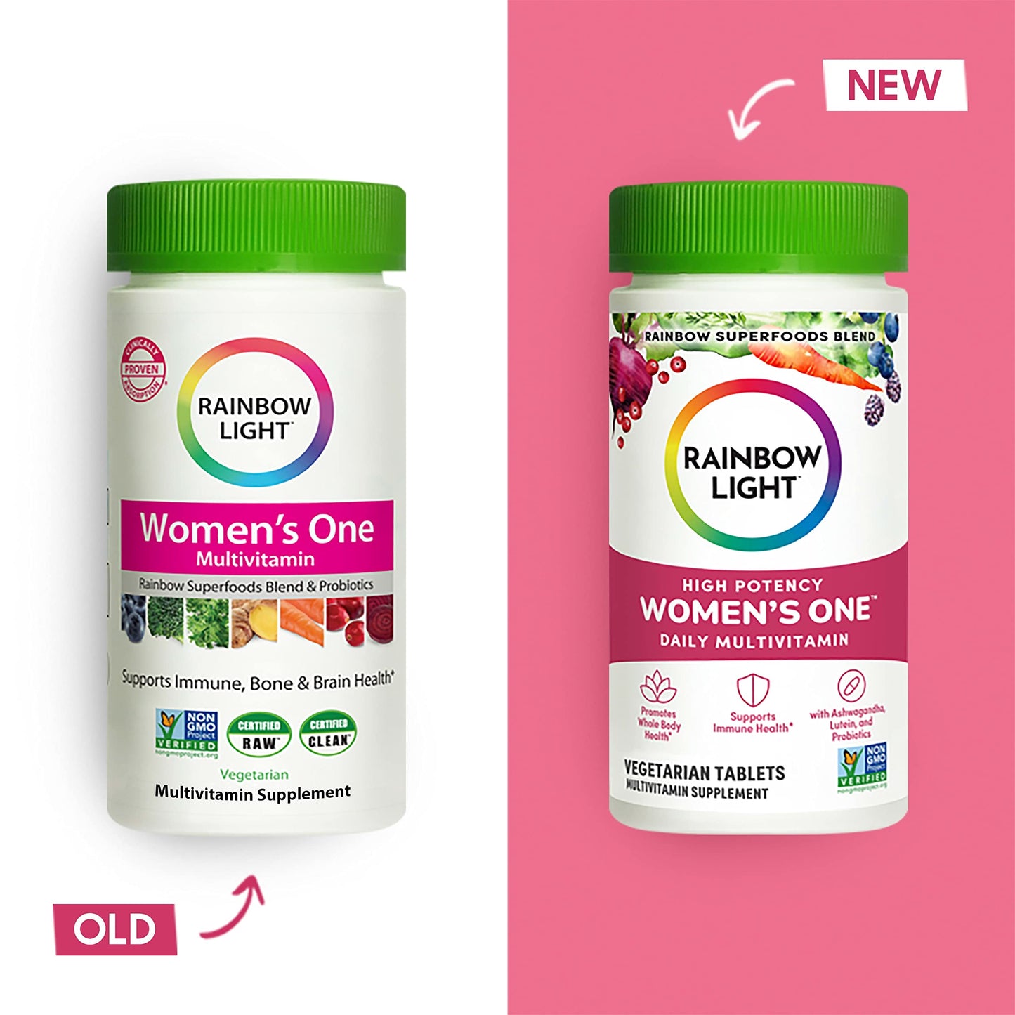 Rainbow Light Multivitamin for Women, Vitamin C, D & Zinc, Probiotics, Women’s One Rainbow LightBuy Supplements Australia