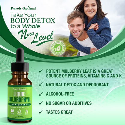 Premium Chlorophyll Liquid Drops - 100% Natural & Gluten Free Liquid Chlorophyll Purely OptimalBuy Supplements Australia