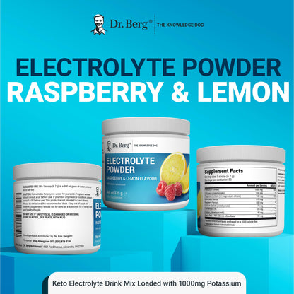 Dr. Berg Electrolyte Powder - Electrolyte Drink Supplements with 1000mg Potassium Dr. Berg NutritionalsBuy Supplements Australia