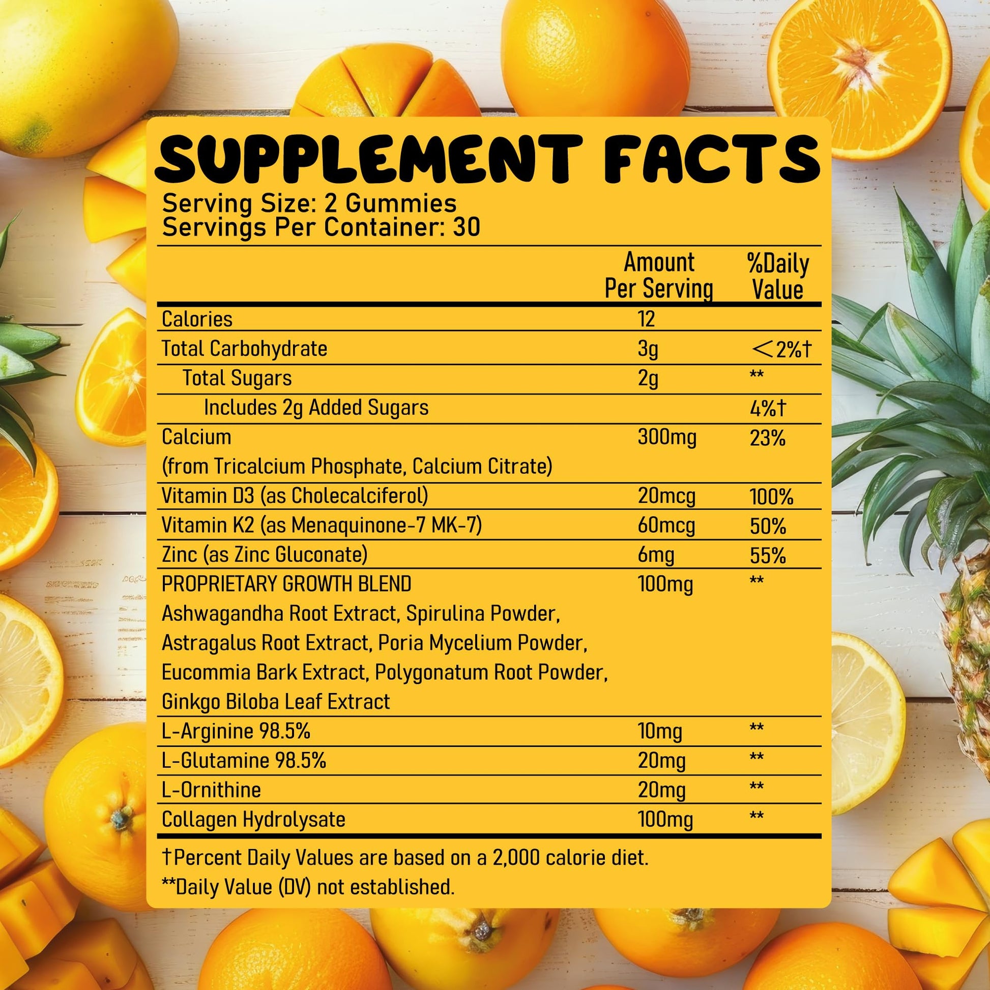 Juneno Height Growth Vitamins Supplement Gummies - Grow Taller for Teens Kids Boys Girls - Natural Height Increaser Maximizer Multivitamin JunenoBuy Supplements Australia