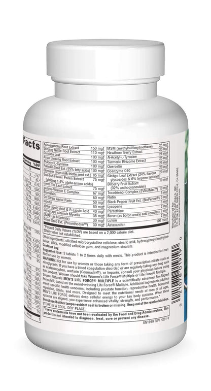 Source Naturals Men's Life Force Multiple Daily Multivitamin & Immune Health Supplement - 13 Essential Vitamins, Nutrients & Minerals - 180 Tablets Source Naturals