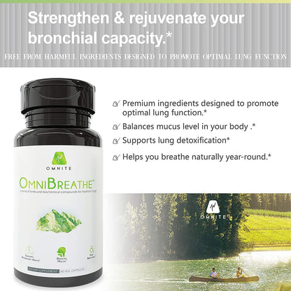 Omnite OMNIBREATHE Respiratory Health Supplement,Inhaler Mate,Support Quit Smoking OmniteBuy Supplements Australia