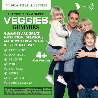 VITINITY Made with Real Super Veggies Delicious Gummy Supplement,Men,Women & Kids VITINITYBuy Supplements Australia